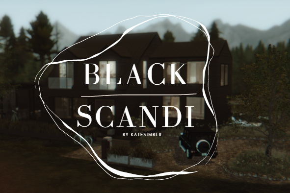 Black Scandi – Katesimblr Sims 4 building